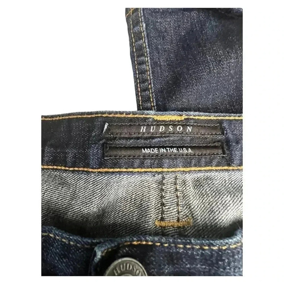 Hudson Men's Dark Wash Blue Jeans Size 36 - Picture 2 of 9